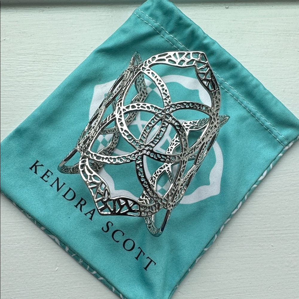 Kendra Scott Intricate Silver Cuff Bracelet